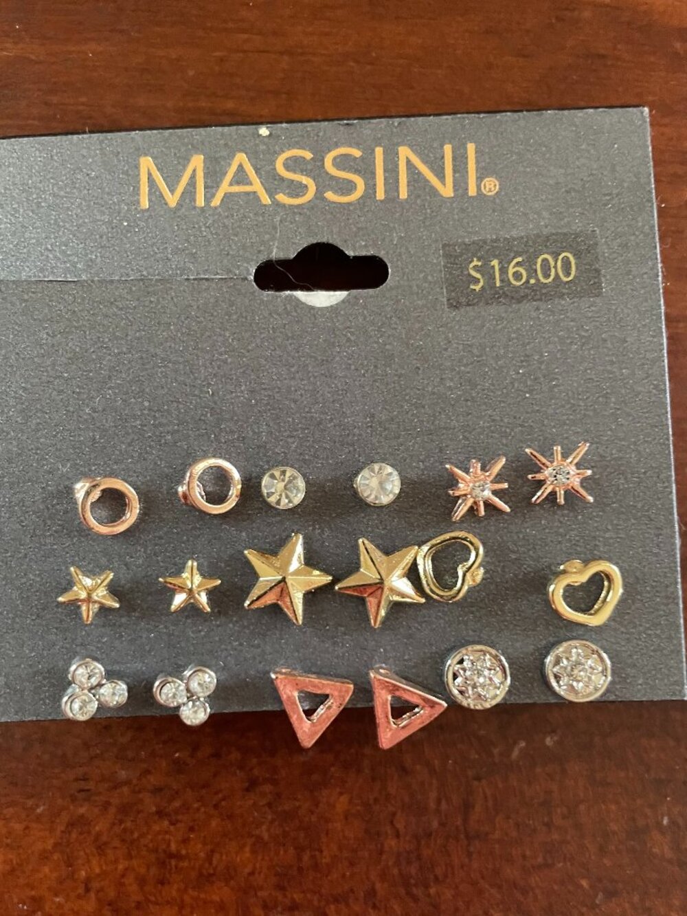 Bundle 3 /$12.  Nine Pair of Massini Stud Earrings